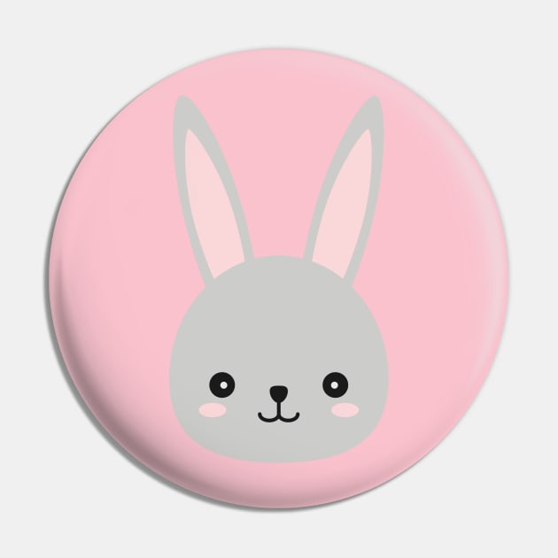 Cute Kawaii Bunny Pin by Cute Pets Stickers