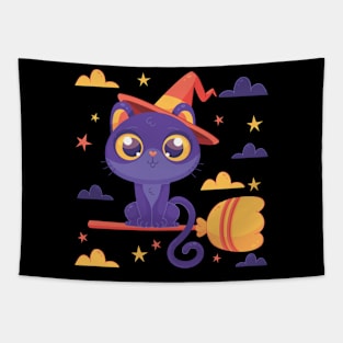 halloween cat Tapestry