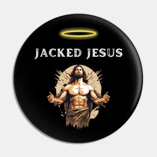 Jacked Jesus holy tee Pin