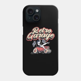 Retro Garage Car Mechanic Repair Workshop Phone Case