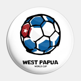 West Papua Football Country Flag Pin