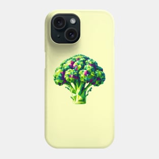 Abstract Geometric Broccoli - Vibrant Color Design Phone Case