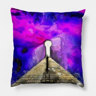 Keyhole in space Pillow