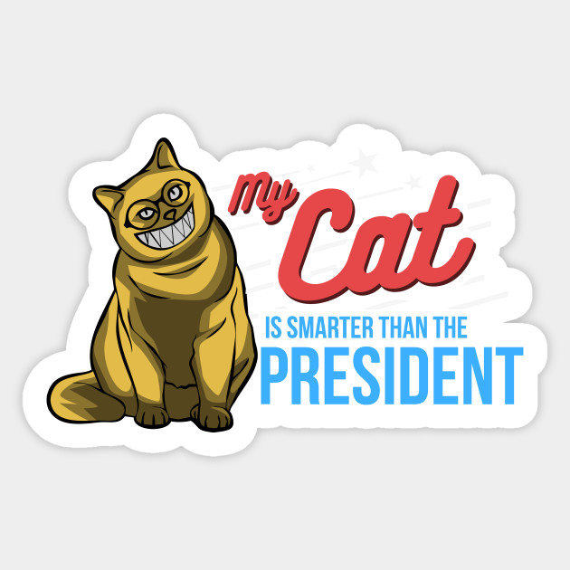 My Cat Is Smarter Than The President Funny Cat Shirt Funny Cat