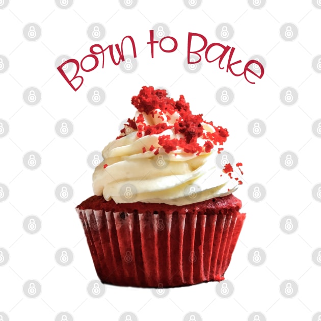 Born to Bake Red Velvet Cupcake by ArtMorfic