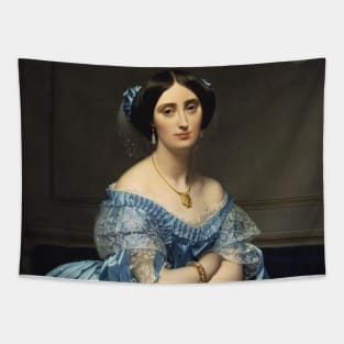 Josephine-Eleonore-Marie-Pauline de Galard de Brassac de Bearn, Princesse de Broglie by Jean Auguste Dominique Ingres Tapestry