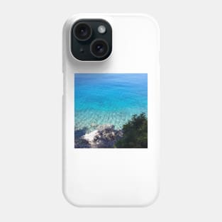 Clear Ocean Water Rocky Beach Photo Phone Case