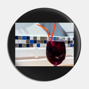 Glass of red wine Pin