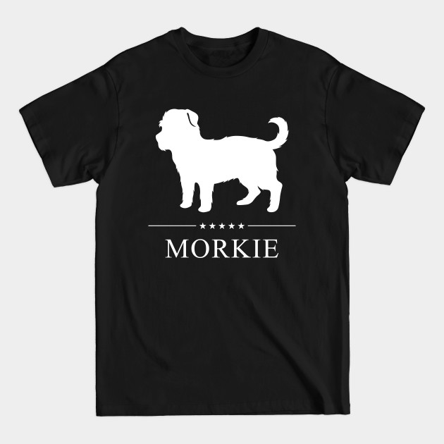 Discover Morkie Dog White Silhouette - Morkie - T-Shirt