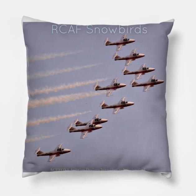 RCAF Snowbirds Big Wedge Topside Pillow by acefox1