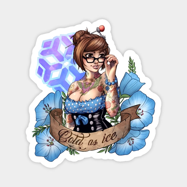 Sexy Pin Up Mei Magnet by Muglo