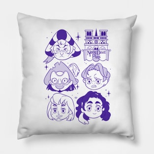 Chibi Notre Dame de Paris Pillow