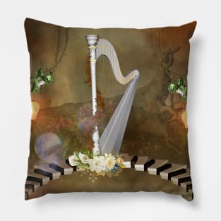 Wonderful harp Pillow