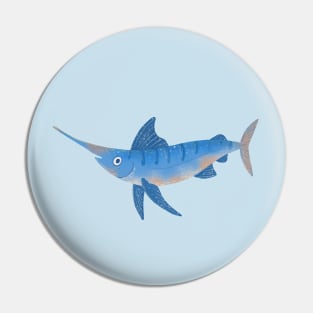 Little Blue Swordfish Pin