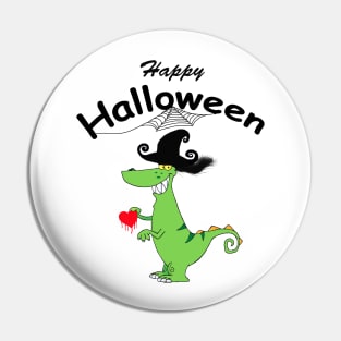 Happy Halloween.Dinosaur Pin