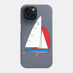 Thistle Sailboat - Light Blue Phone Case