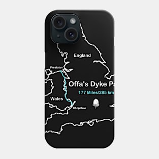 Route Map Design, Offa's Dyke Path Phone Case