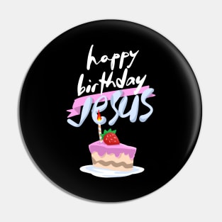 Christmas Happy Birthday Jesus Pin