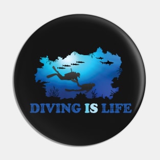 diving is life Pin