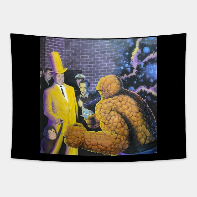 Clobberin' Time Tapestry by Jimb Fisher Art