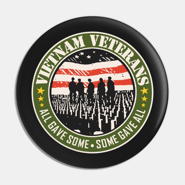 Vietnam Veterans Pin by Etopix