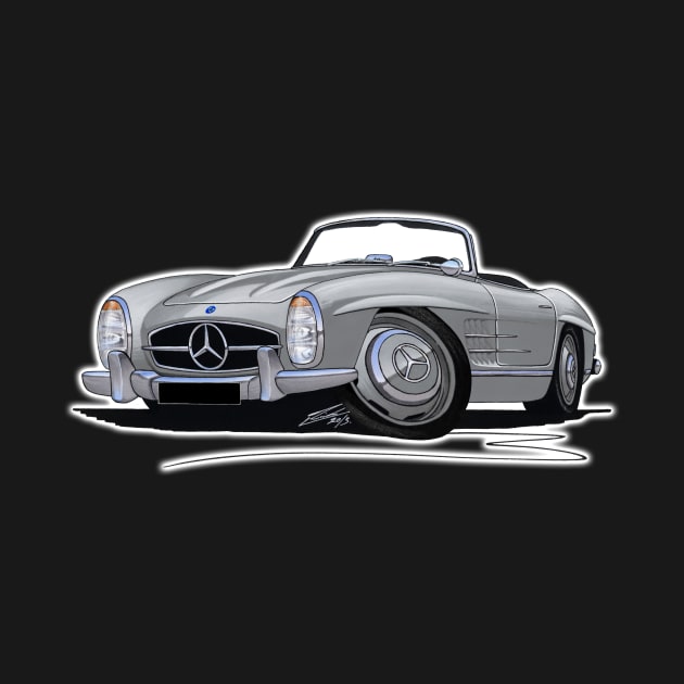 Mercedes 300SL Convertible Silver by y30man5