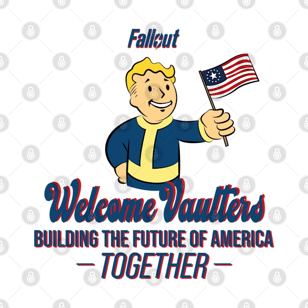 FALLOUT: WELCOME VAULTERS WHITE VERSION by FunGangStore