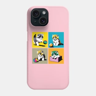 Munchkin Cat Pop Art - Cute Kitties Phone Case