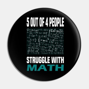 Struggle with math funny gift idea Pin