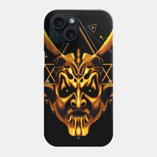 devil mask head Phone Case