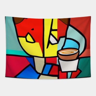 Abstract Cat Collection Part 1 Tapestry