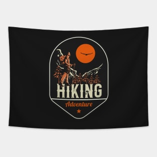 Hiking adventure wild retro exploring Tapestry