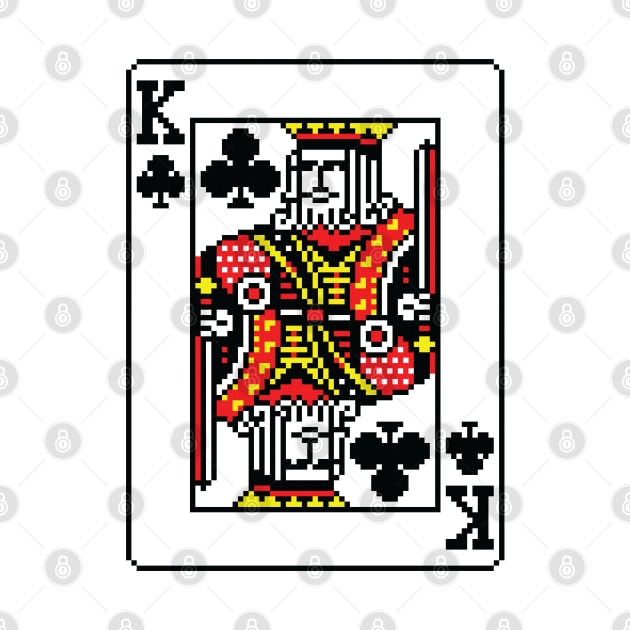 King of Clubs Pixel Art by inotyler