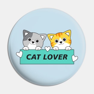 cute cat lover Pin