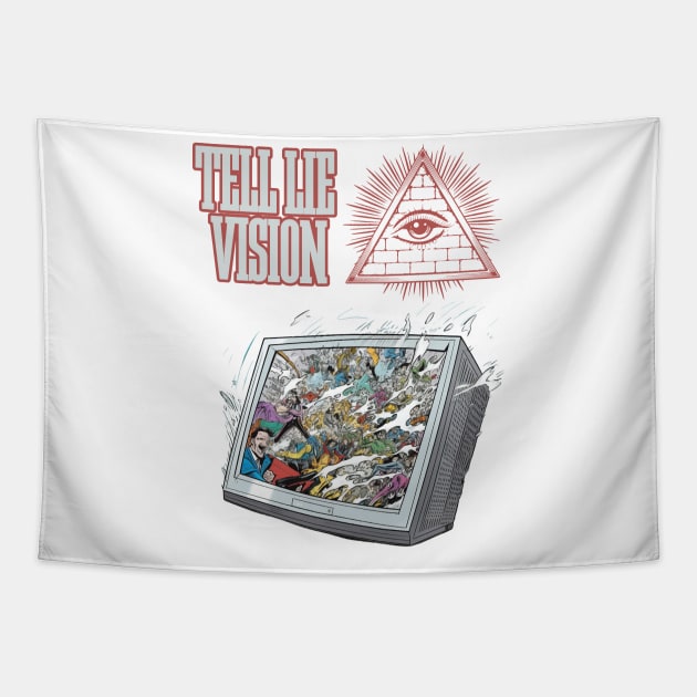 Tell Lie Vision Tapestry by FrogandFog