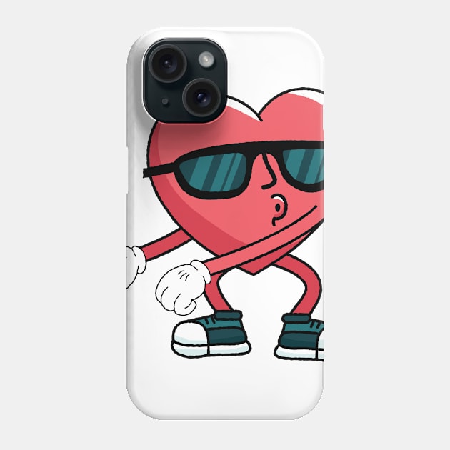 Funny Floss Heart Valentine Day For men women Boys Gifts Phone Case by barranshirts