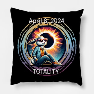 Rabbit Solar April 8, 2024 Eclipse Totality Pillow