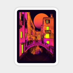 retrowave venice Magnet