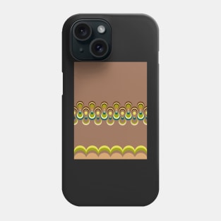 Vintage duplo paon on brown 2 Phone Case