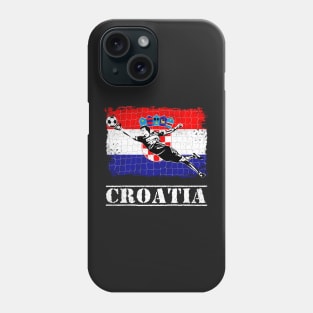 Croatia Soccer Goalie Goal Keeper Shirt Phone Case