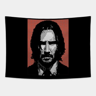 8 bit movie art Tapestry