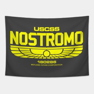 WeyLand -Yutani Nostromo yellow logo Tapestry