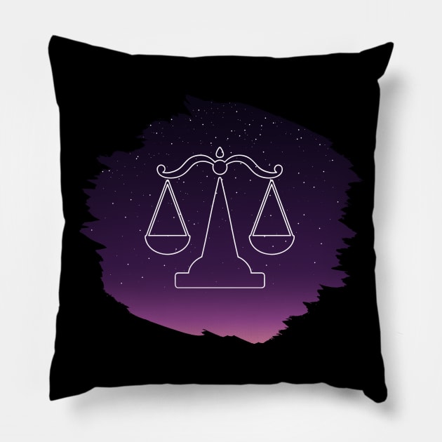 Libra Pillow by Elysart