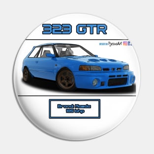 Mazda 323 GTR Blue Pin