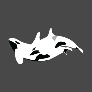 Inverted Orca White Whale T-Shirt