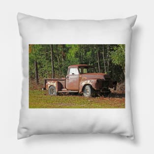 Corroded Old Truck Pillow