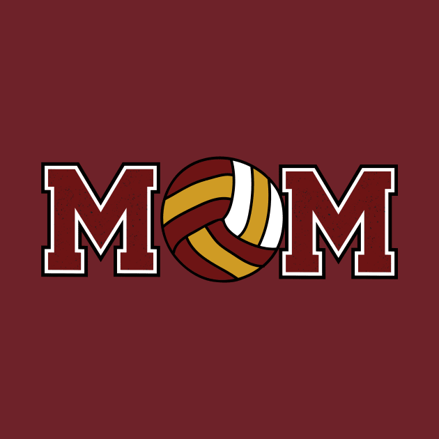 Volleyball Mom Maroon by capesandrollerskates 