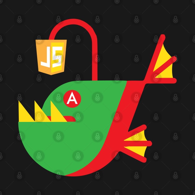 Angular JS Fish Programmer Developer by alltheprints