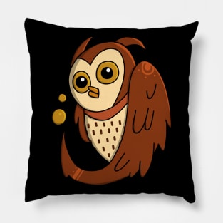 Mysterious Brown Owl Pillow