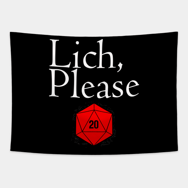 DND Lich Please! Tapestry by Bingeprints